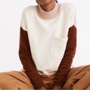 Madewell | Colorblock Sweater, Redmond Colorway | Medium